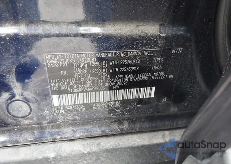 2024 Toyota Rav4 Hybrid Xle Premium from USA, damaged, VIN 2T3B6RFV4RW065036